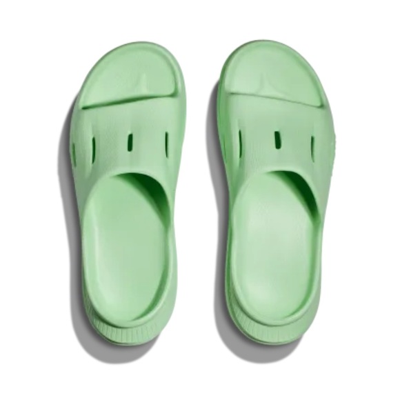 Hoka‎ All Gender Ora Recovery Slide 3 Lime Glow size 12 Men 14 Women new - Picture 1 of 4